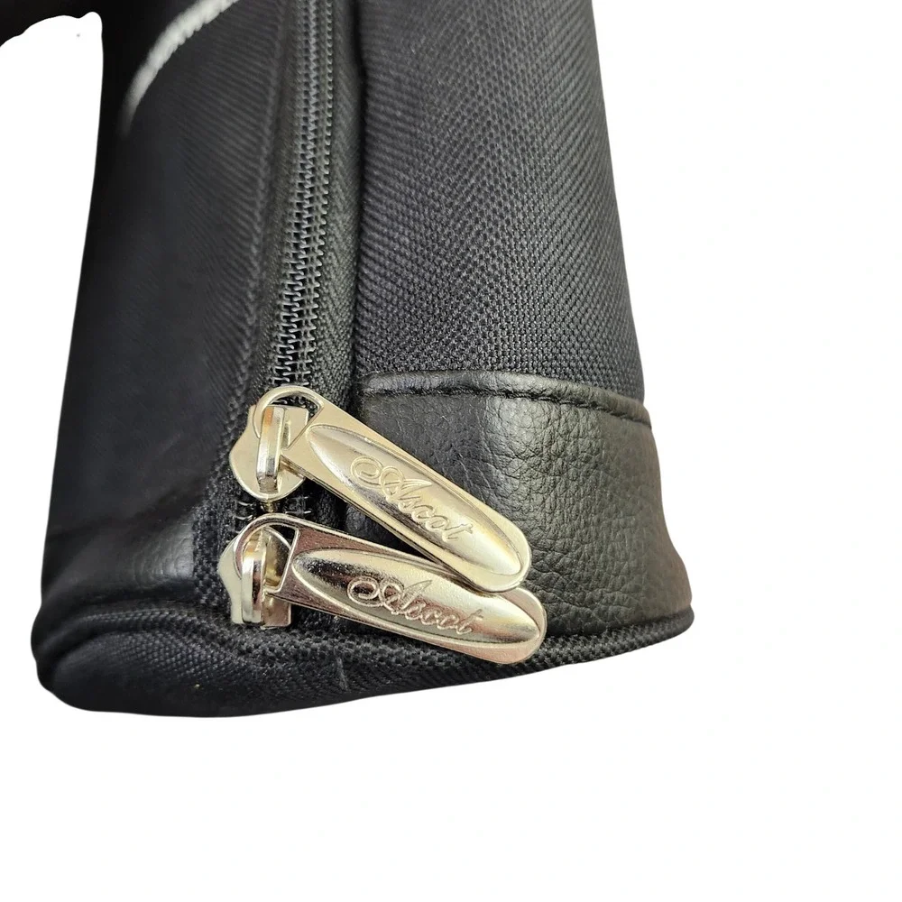 Picnic at Ascot Black Insulated Single Bottle Wine Carrier Bag Husch Blackwell‎